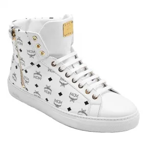 MCM VISETOS 男士高帮旋扣运动鞋 MEX7AMM02WT042