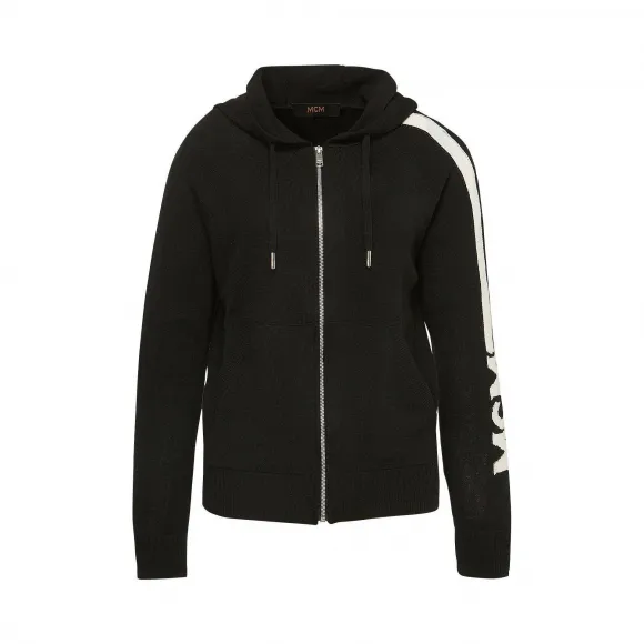 MCM Women's Cashmere Zip Hoodie MFJ7AMM22BK00L