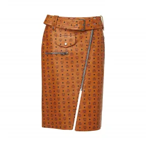 MCM Women's Leather Skirt MFK8SMM64CO00S