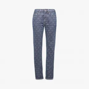 MCM 女士印花直筒牛仔裤 MFPAADS01VW038