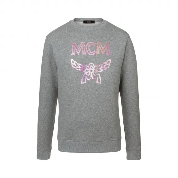 MCM Men's Hologram Print Logo Sweatshirt MHA9SMM88EG00L