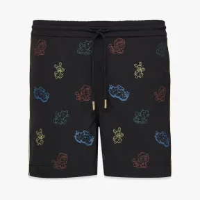 MCM MCM x SAMBYPEN Visetos卡通印花短裤 MHPBASP02BK00L