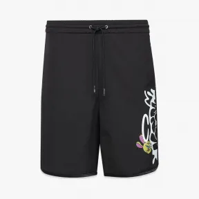 MCM MCM x SAMBYPEN男士Logo印花短裤 MHPBASP03BK00L