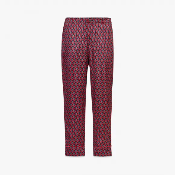 MCM Cubic Monogram真丝缎面睡裤 MHXCSCK03R000L