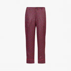 MCM Cubic Monogram真丝缎面睡裤 MHXCSCK03R00XL