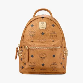 MCM Stark Visetos Bebe Boo 侧边铆钉双肩背包 MMK6SVE92CO001