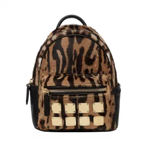 MCM Stark Bebe Boo豹纹双肩背包 MMK8AVE07CO001