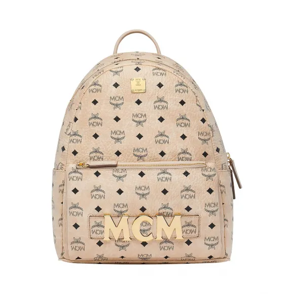 MCM Trilogie Stark Backpack in Visetos MMK8AVE72IG001