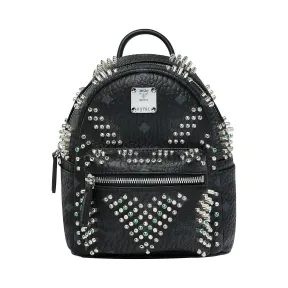 MCM Stark Bebe Boo渐变M铆钉双肩背包 MMK9SVE22BK001