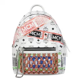 MCM 旅行印花双肩背包 MMK9SVE25WT001