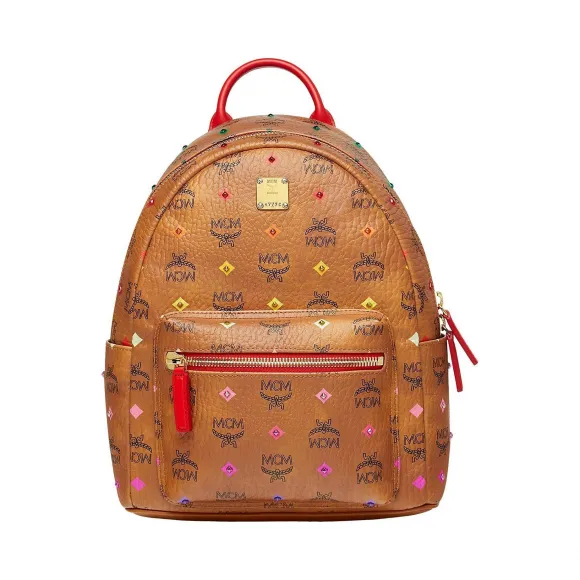 MCM Stark Skyoptic Visetos铆钉双肩背包 MMK9SVE30CA001