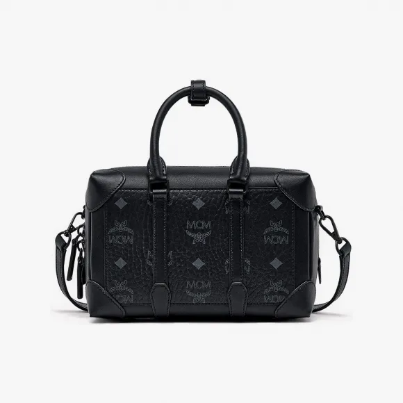 MCM 黑色 | 黑色的 Visetos 软柏林单肩包 MMRCSBF01BK001
