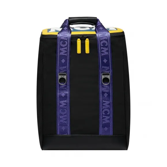 MCM Aventin字母组合尼龙手提包 MUK9SAB15BK001