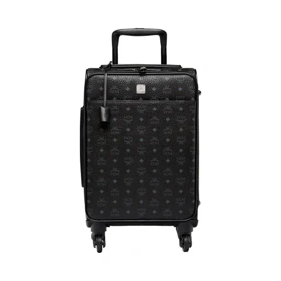 MCM Traveler Cabin Trolley in Visetos MUV8SVY04BK001