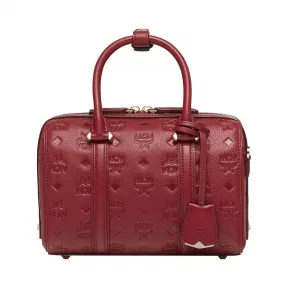 MCM Essential Boston Bag in Monogram Leather MWB8ASE52RY001