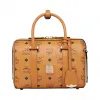 MCM Essential Boston Bag in Visetos Original MWB8ASE67CO001