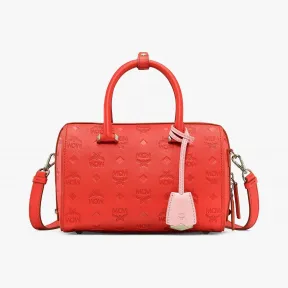 MCM Essential经典花纹皮革波士顿包 MWBAASE05R8001