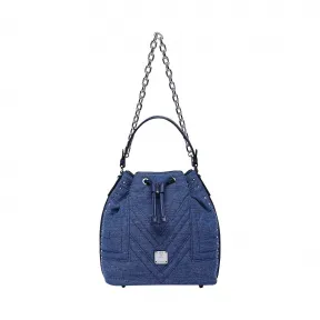 MCM Heritage Drawstring in Denim MWD8ADS32HD001
