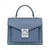 MCM Patricia Satchel in Studded Outline Leather MWE8APA51HF001