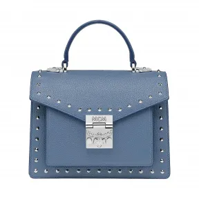 MCM Patricia Satchel in Studded Outline Leather MWE8APA51HF001