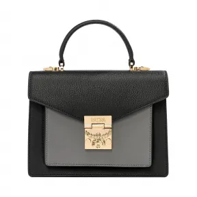 MCM Patricia Satchel in Grained Leather MWE8APA78BK001