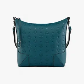 MCM Klara 花押字皮革 Hobo 包 MWHBSKM04JY001