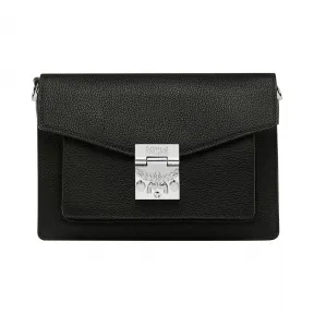 MCM Patricia粒面皮革斜挎包 MWR9SPA16BK001