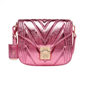 MCM Patricia金属质感绗缝皮革肩包 MWS8APA71UK001