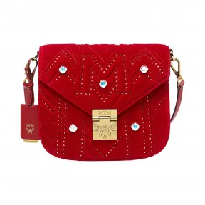 MCM Patricia水晶铆钉肩背包 MWS9SPA19RJ001