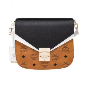 MCM Patricia Shoulder Bag in Visetos Leather Block MWS9SPA21CB00