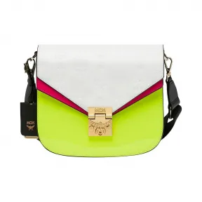 MCM Patricia Shoulder Bag in Monogram Patent Leather MWS9SPA51WB