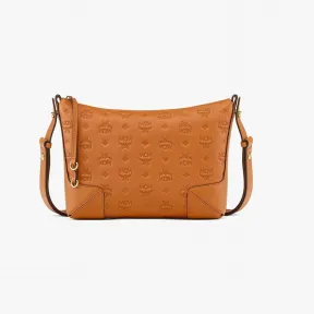 MCM Aren经典花纹压花皮革Hobo肩背包 MWSBSKM02N4001