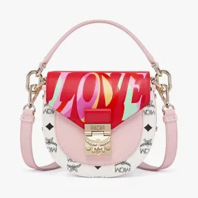 MCM Love Patricia Visetos拼皮肩背包 MWSCSUP04R4001