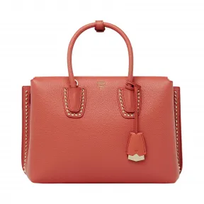 MCM Milla Tote in Studded Outline Leather MWT8AMA58PW001