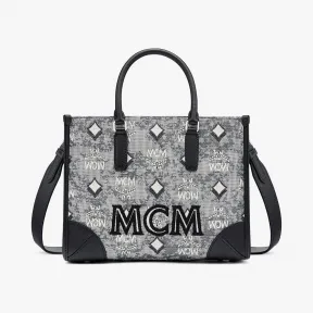 MCM Vintage Jacquard Monogram 手提包 MWTBATQ02EG001
