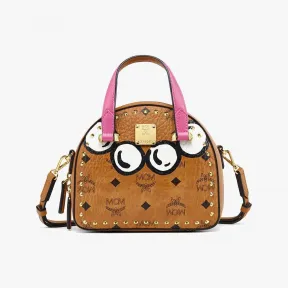 MCM Fun & Joy Visetos铆钉半月形手提包 MWTCAUP17CO001
