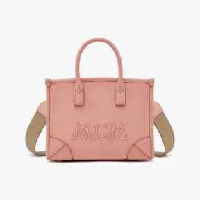 MCM 粉色 | 粉色腮红 西班牙小牛皮 München 手提包 MWTCSBO06PV001