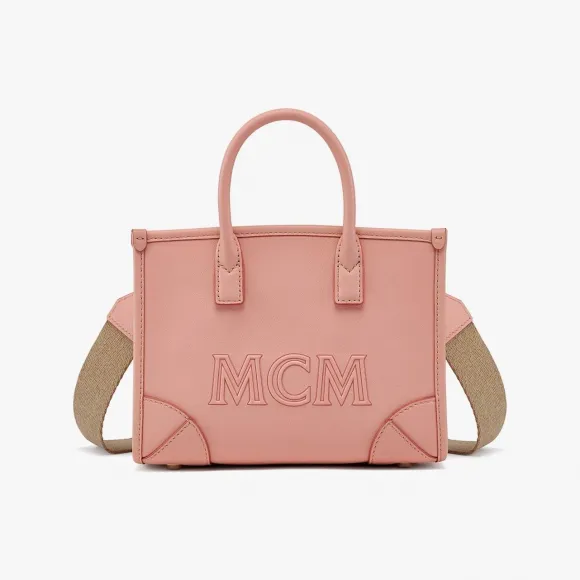 MCM 粉色 | 粉色腮红 西班牙小牛皮 München 手提包 MWTCSBO06PV001