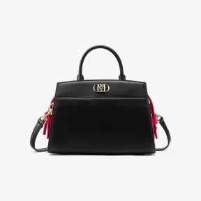 MCM Mode Travia 纳帕皮革手提包 MWTCSLM01BK001