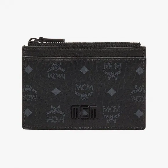 MCM MCM Tech Visetos 皮革混搭卡夹小包 MXADSTC01BK001