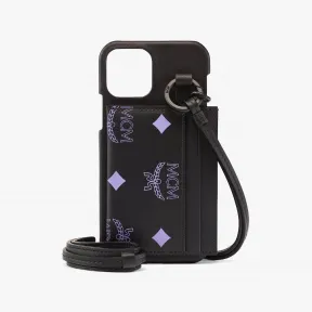 MCM iPhone 12/12 Pro 手机壳附泼彩品牌标志卡片夹 MXECSSX01U4001