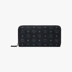MCM Visetos Original 系列的全拉链式钱包 MXLAAVI01BK001