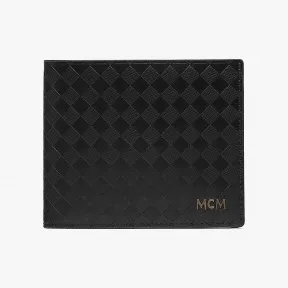 MCM Diamante 皮革双折钱包 MXSBSND01BK001