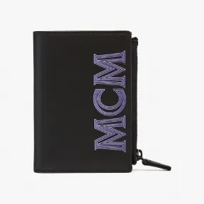 MCM MCM 皮革两折式按扣钱包 MXSCSSX01BK001