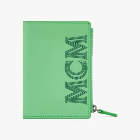 MCM MCM皮革对折式按扣钱包 MXSCSSX01JW001