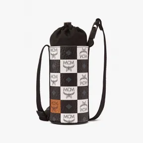 MCM Ottomar Visetos棋盘格纹水瓶包 MXZCATT03BW001
