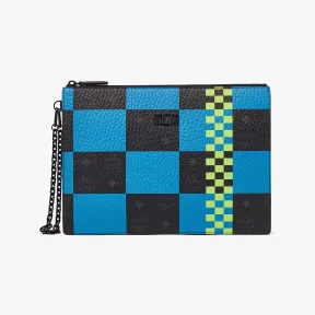 MCM MCM Tech 棋盘格 Visetos 拉链手腕包 MXZDSTC03MT001