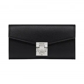 MCM Patricia 粒面两折皮革钱包 MYL8SPA41BK001