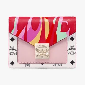 MCM Love Patricia Visetos拼皮三折式钱包 MYLCSUP02R4001