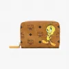 MCM Looney Tunes x MCM 联名款 Tweety Visetos拉链钱包 MYLDSTA07CO001